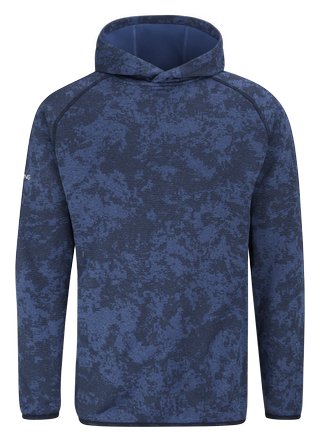 PING Saul felpa con cappuccio da uomo, deep sea blue camo