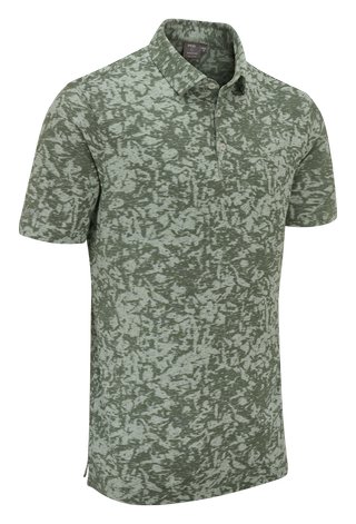 PING Marek Camo Jacquard polo da uomo, jade multi