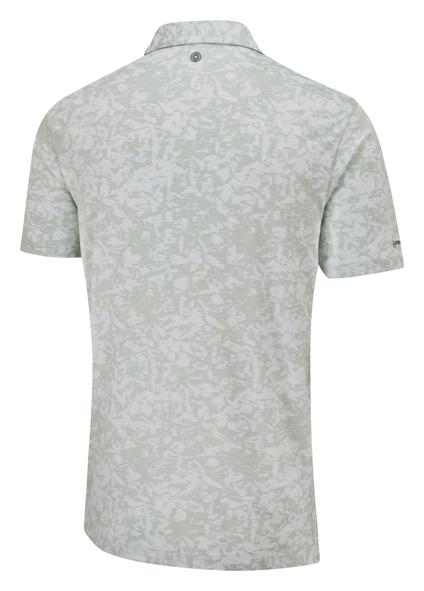 PING Marek Camo Jacquard polo da uomo, silver multi