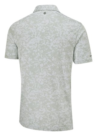 PING Marek Camo Jacquard polo da uomo, silver multi