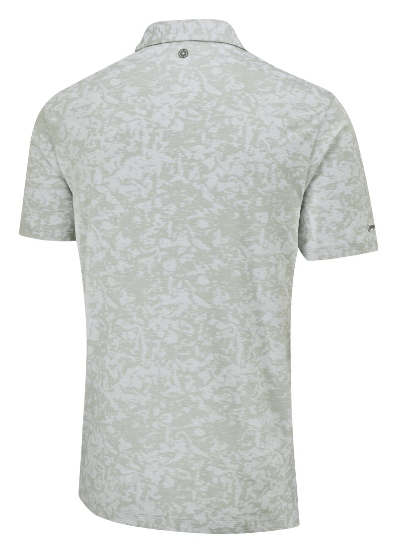PING Marek Camo Jacquard polo da uomo, silver multi