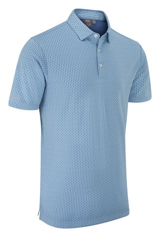 PING Hershel polo uomo, dusty blue multi