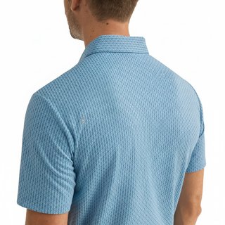 PING Hershel polo uomo, dusty blue multi