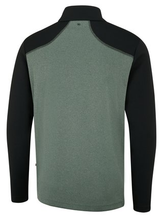 PING Ramsey half zip ribbed fleece felpa da uomo, laurel marl/black