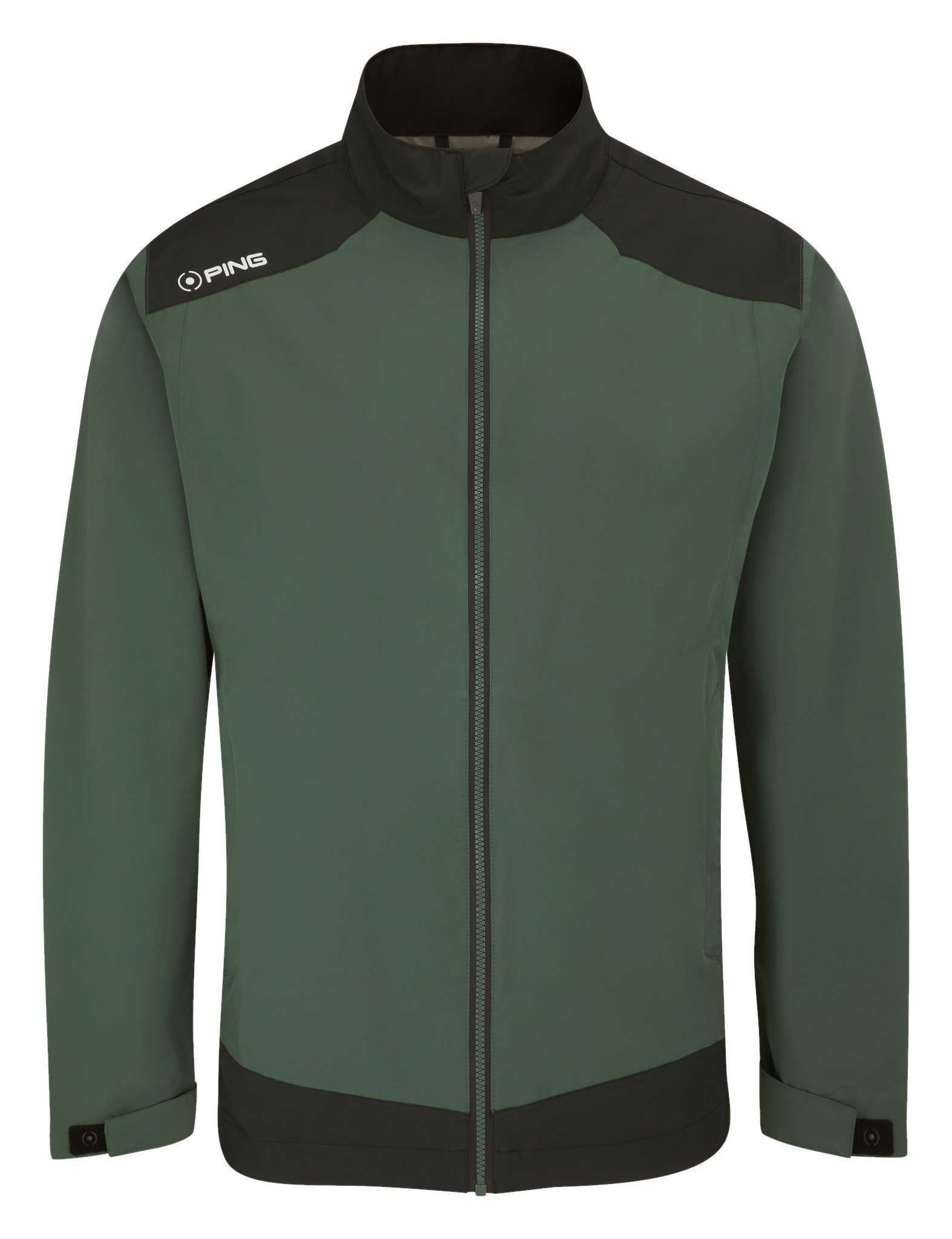 PING AquaDrive Waterproof giacca impermeabile da uomo, gorse green/black