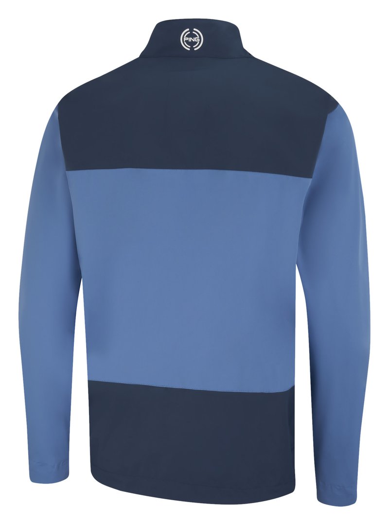 PING AquaDrive giacca impermeabile da uomo, harbour blue/oxford blue