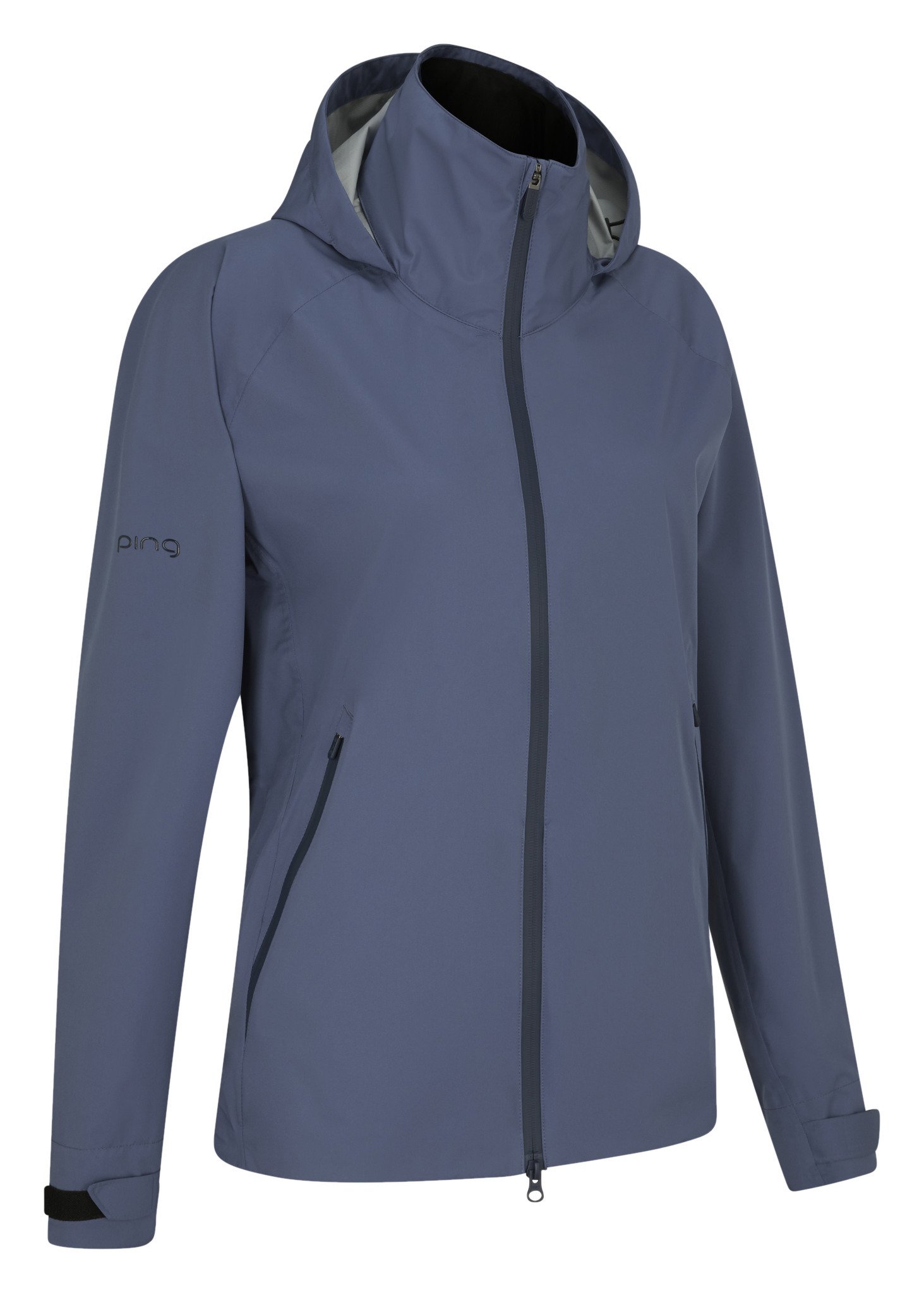 PING AquaDrive giacca impermeabile da donna, blu indigo