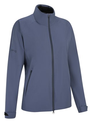 PING AquaDrive giacca impermeabile da donna, blu indigo
