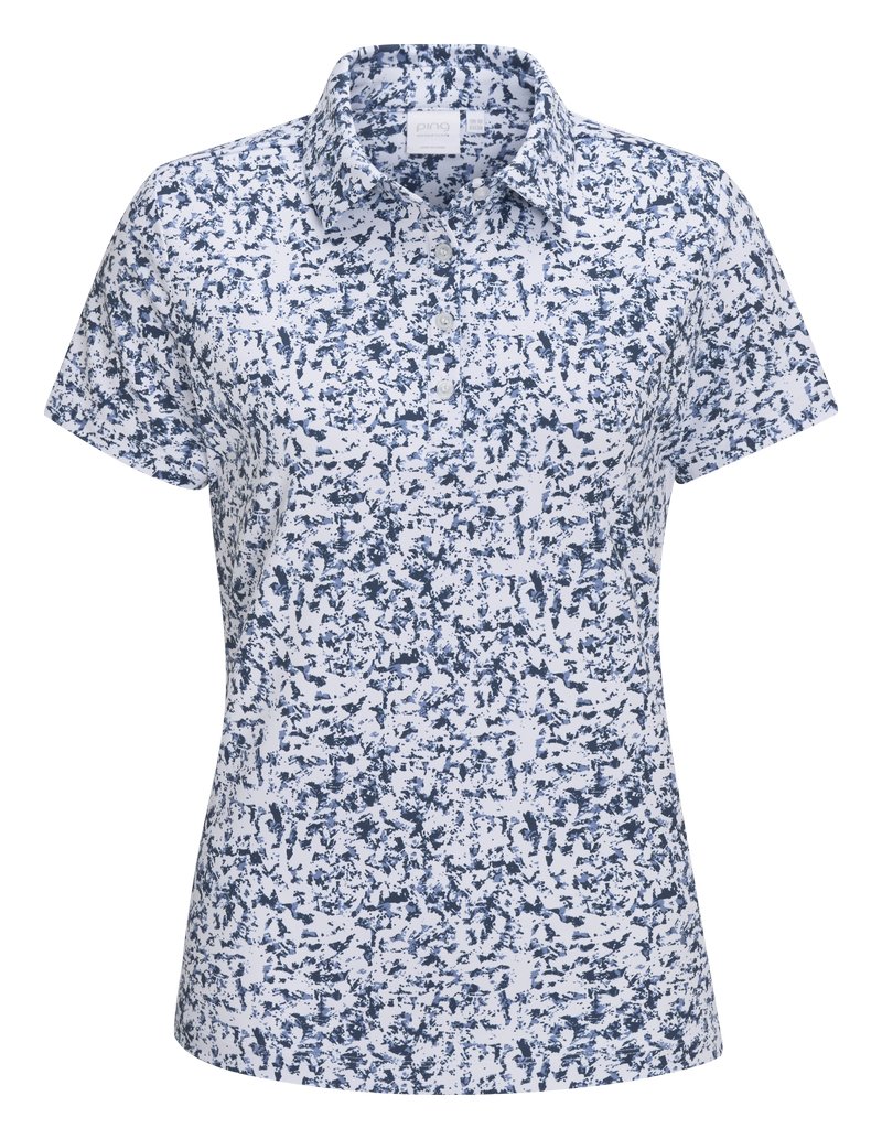 PING Mave polo da donna, white multi