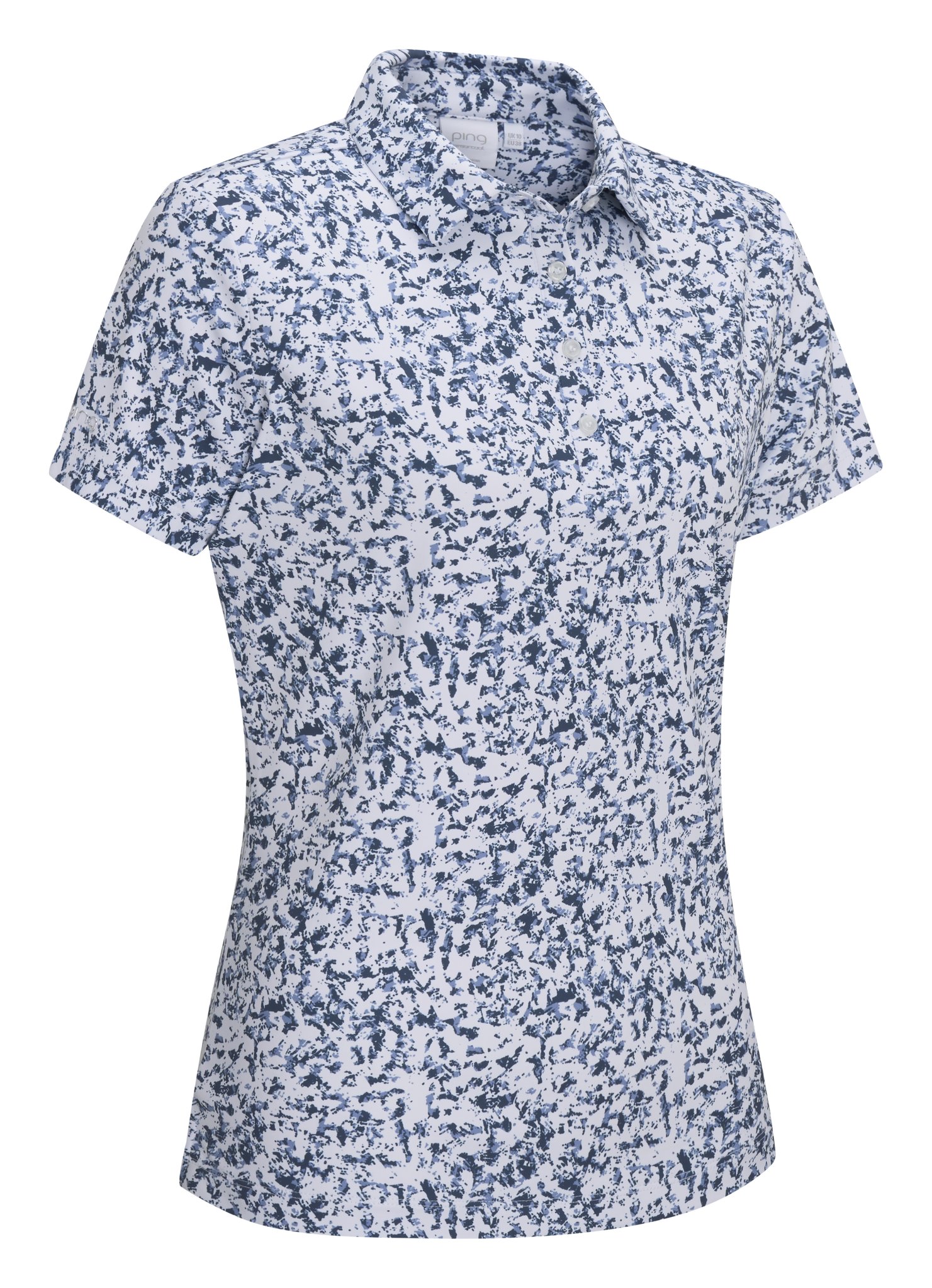 PING Mave polo da donna, white multi