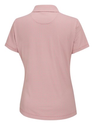 PING Mave polo da donna, coral blush/white