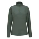 PING Jasmine Printed manica lunga da donna top, gorse green/laurel