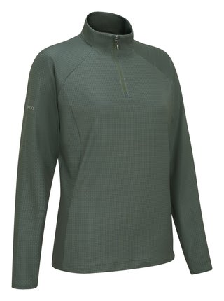 PING Jasmine Printed manica lunga da donna top, gorse green/laurel