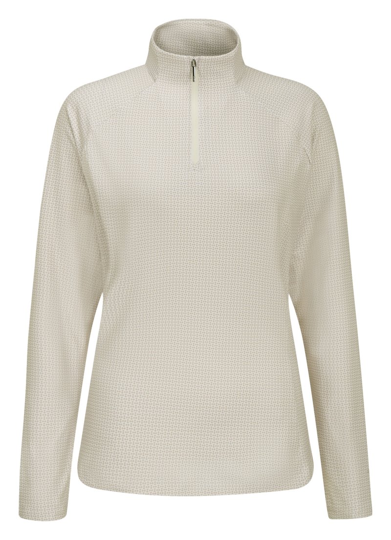 PING Jasmine Printed manica lunga da donna top, egret/tawny