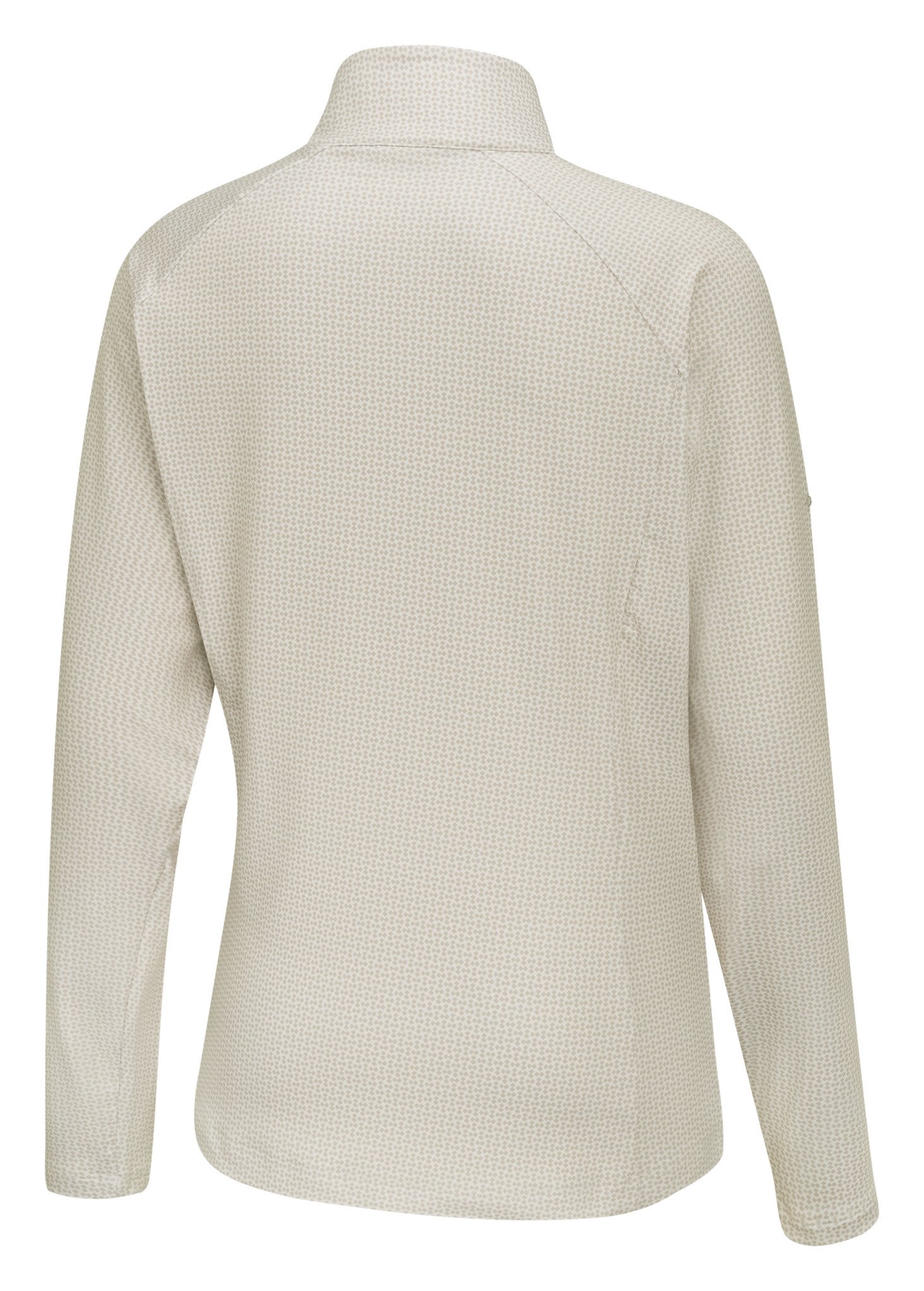PING Jasmine Printed manica lunga da donna top, egret/tawny