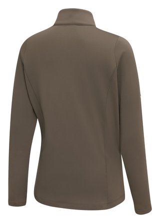 PING Aveline Half Zip da donna maglia a maniche lunghe, coffee