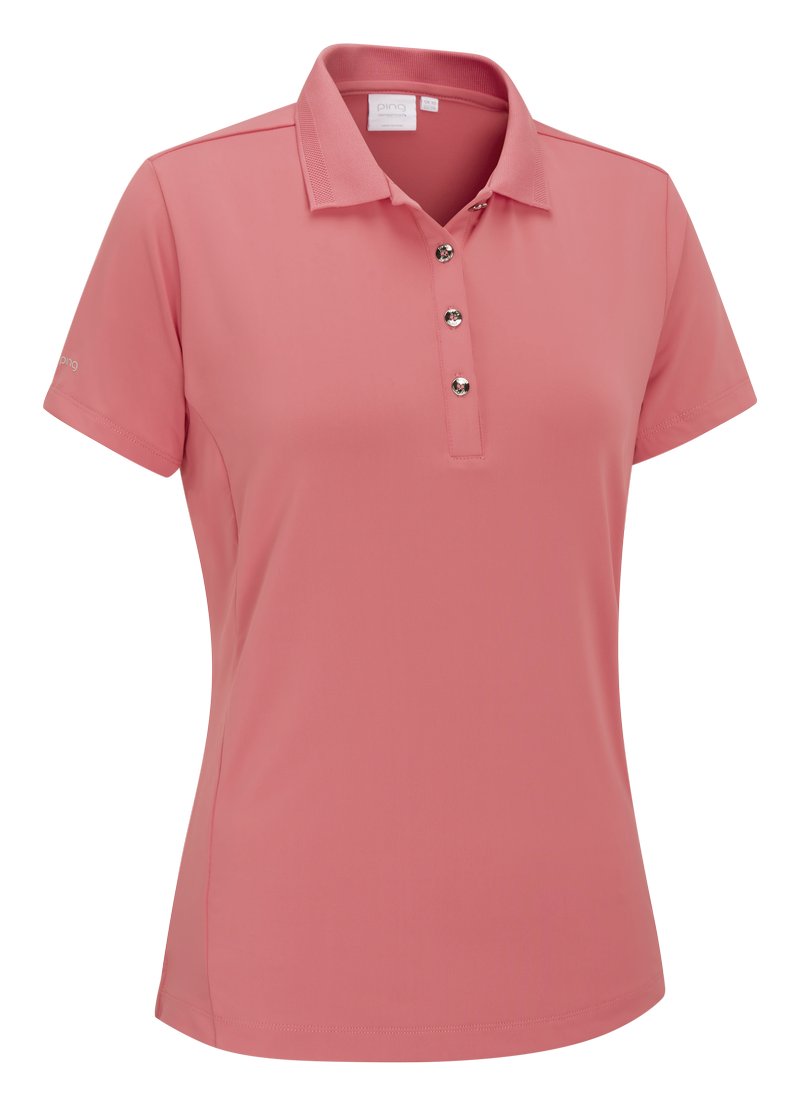 PING Sedona polo da donna, coral blush