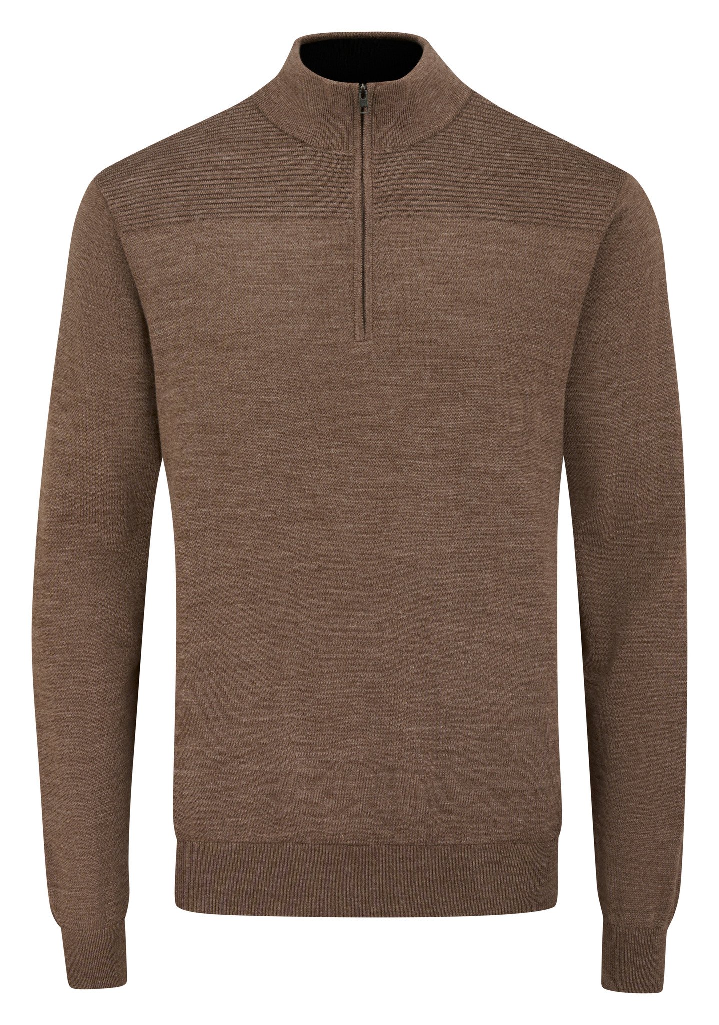 PING Dorset Quarter zip maglione da uomo, coffe marl
