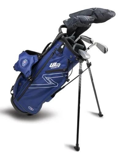 U.S. Kids Golf UL7-54 (137cm) W15 set golf junior, grafite, 5 mazze + stand bag, navy