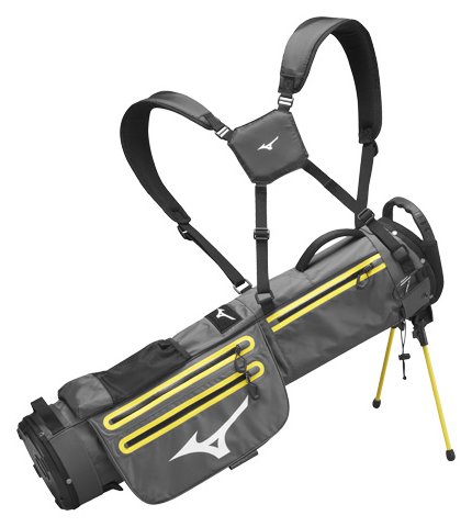 Mizuno BR-D2 stand bag, grigio/giallo