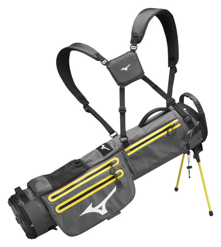 Mizuno BR-D2 stand bag, grigio/giallo
