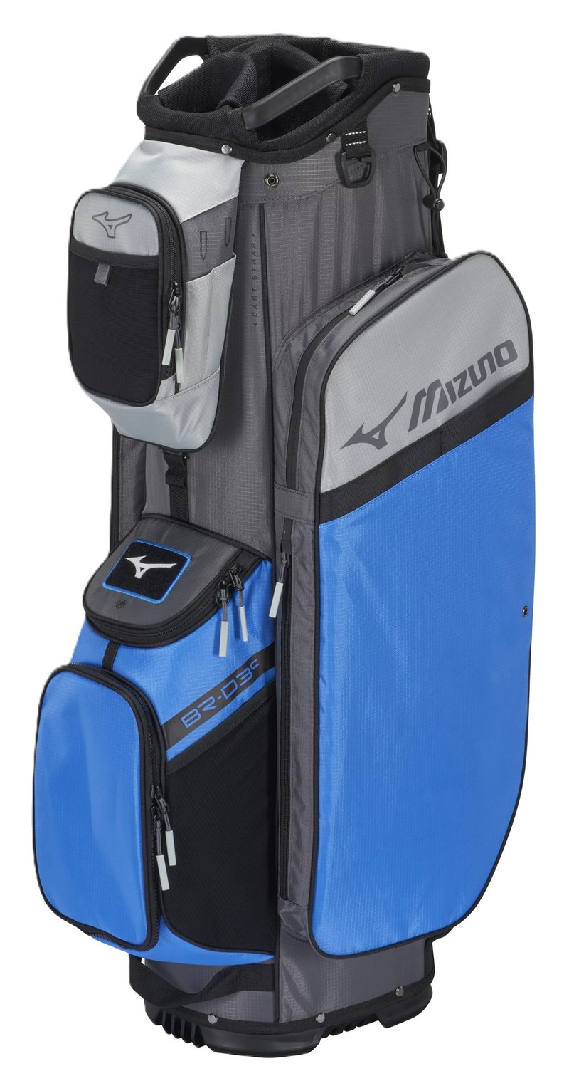 Mizuno BR-D3 cart bag, blu brillante/grigio