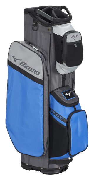 Mizuno BR-D3 cart bag, blu brillante/grigio