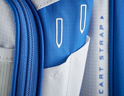 Mizuno BR-D3 cart bag, blu brillante/grigio