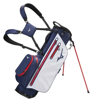Mizuno BR-DRI stand bag, blu navy/rosso