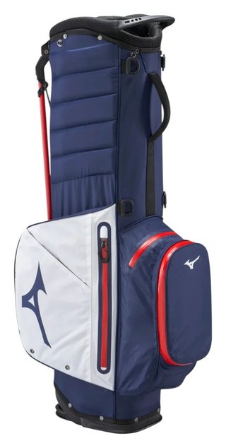 Mizuno BR-DRI stand bag, blu navy/rosso