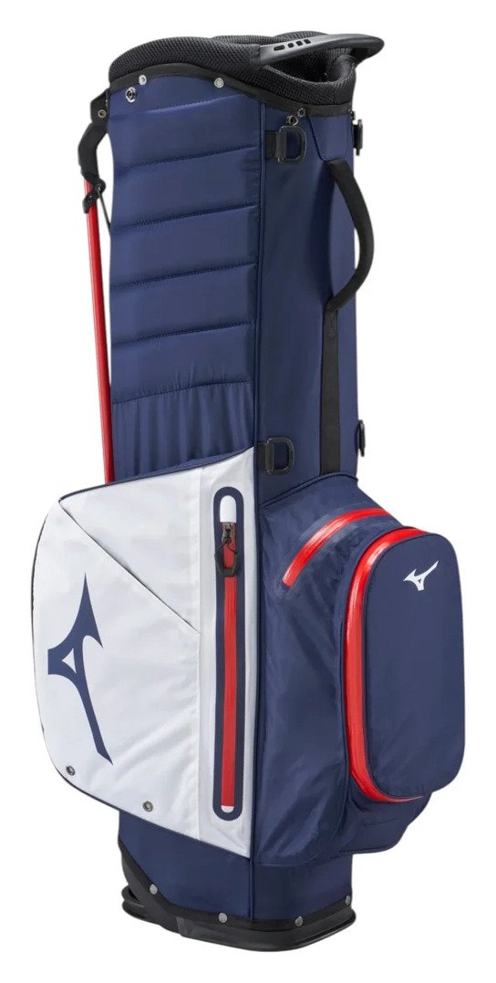 Mizuno BR-DRI stand bag, blu navy/rosso