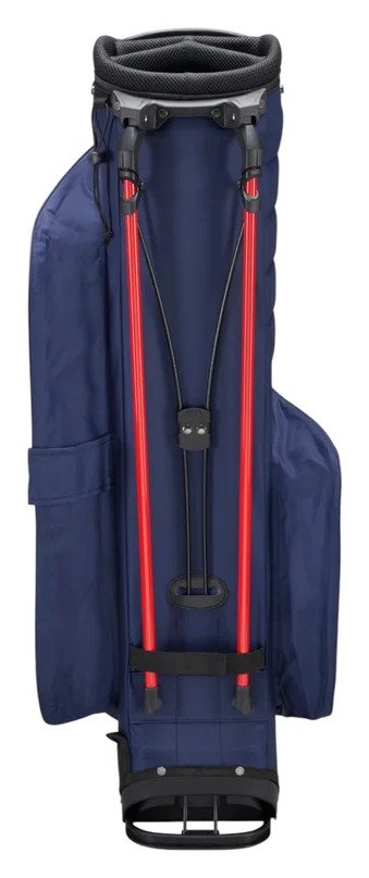 Mizuno BR-DRI stand bag, blu navy/rosso