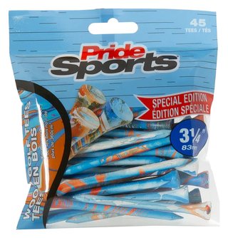 Pride Sports Special Edition Paint Splatter Tees (45 tees), 83 mm (3 1/4"), blu/arancione