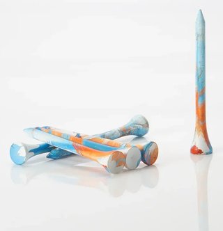 Pride Sports Special Edition Paint Splatter Tees (45 tees), 83 mm (3 1/4"), blu/arancione