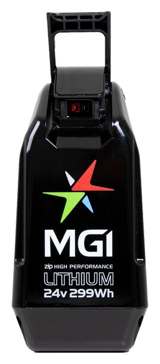 MGI 2024 ZIP 24V 299Wh Lithium Battery (36 holes) accessorio per carrello, nero