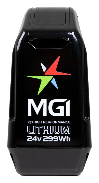 MGI 2024 ZIP 24V 299Wh Lithium Battery (36 holes) accessorio per carrello, nero