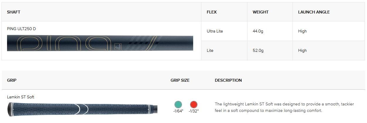 PING G Le3 driver femminile