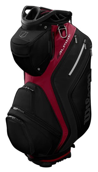 Wilson Alpine cart bag, nero/rosso