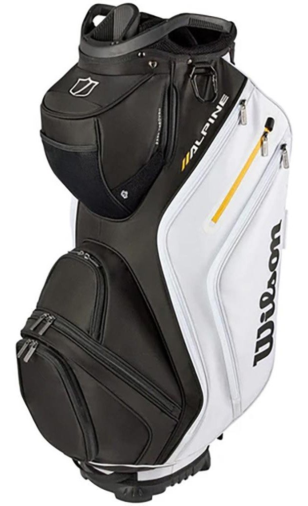 Wilson Alpine cart bag, nero/bianco/arancione