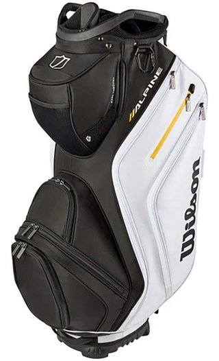 Wilson Alpine cart bag, nero/bianco/arancione