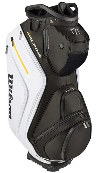 Wilson Alpine cart bag, nero/bianco/arancione