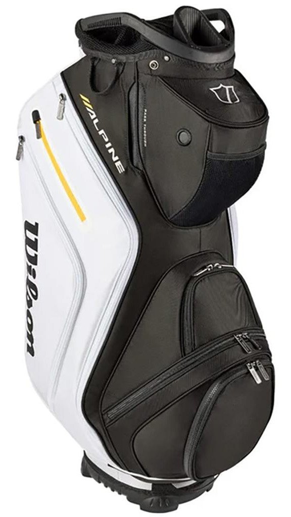 Wilson Alpine cart bag, nero/bianco/arancione