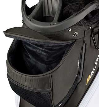 Wilson Alpine cart bag, nero/bianco/arancione