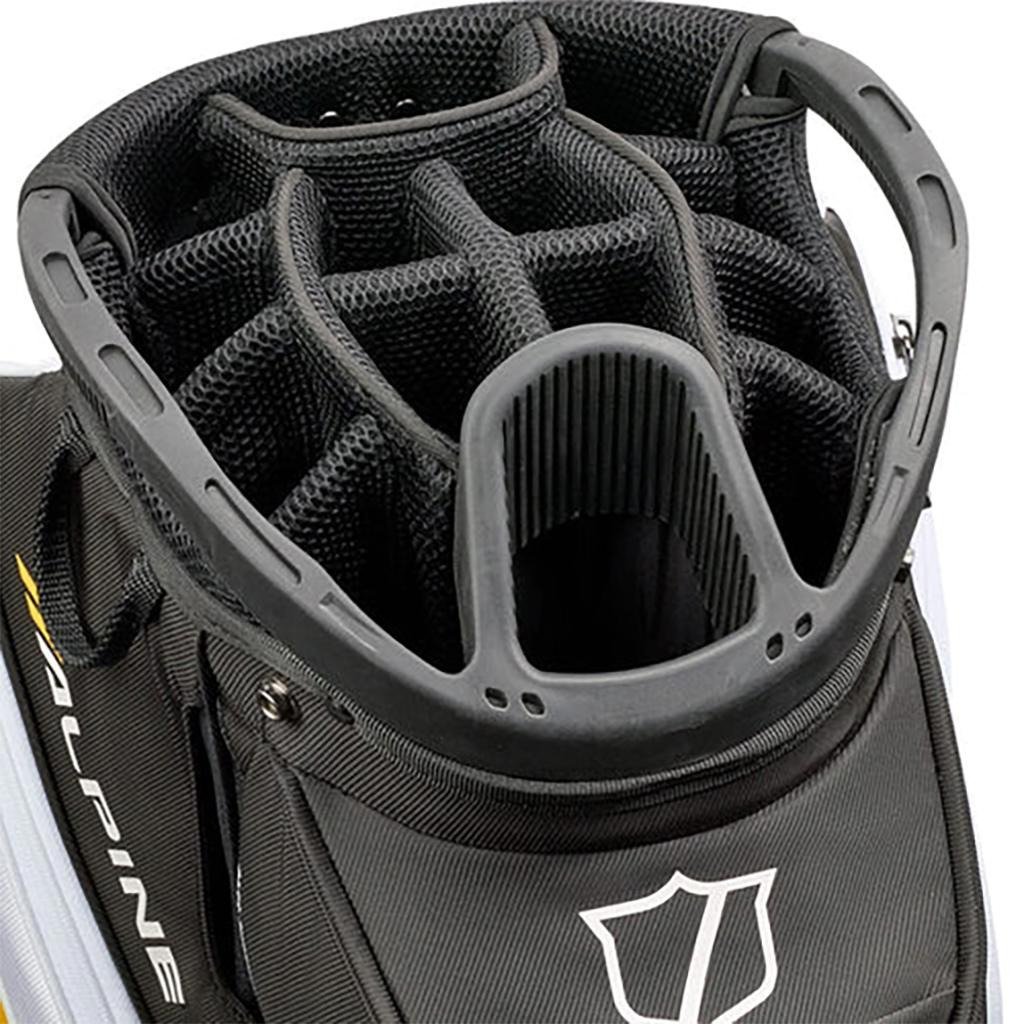 Wilson Alpine cart bag, nero/bianco/arancione