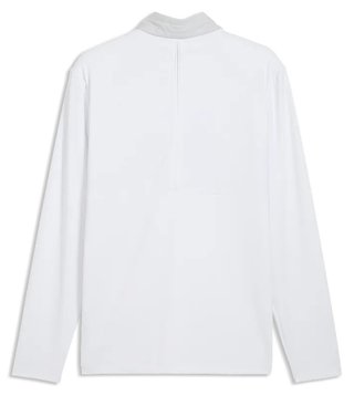 Puma Cloudspun Tech Hybrid 1/2 Zip giacca uomo, white glow/platino grey
