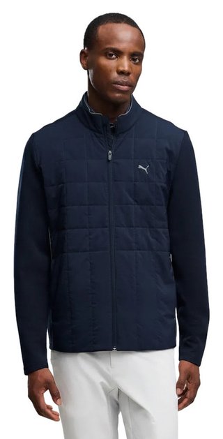 Puma Cloudspun Fleece Hybrid giacca da uomo, deep navy
