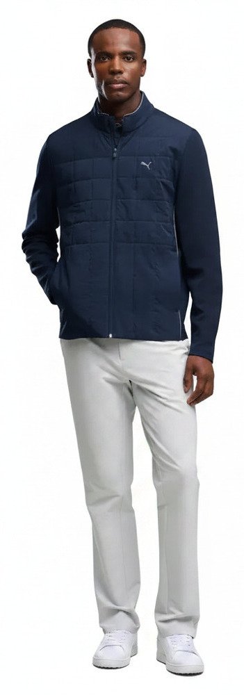 Puma Cloudspun Fleece Hybrid giacca da uomo, deep navy