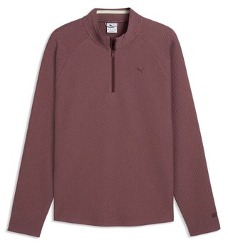 Puma Boulder 2.0. 1/4 Zip felpa da uomo, rich cocoa