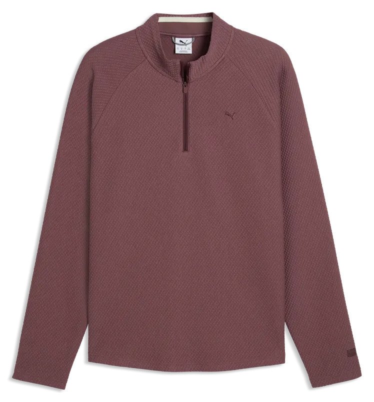 Puma Boulder 2.0. 1/4 Zip felpa da uomo, rich cocoa