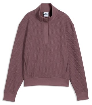 Puma Boulder 1/2 Zip felpa da donna, rich cocoa